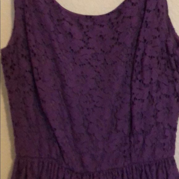 Purple lace mini dress - Picture 3 of 4